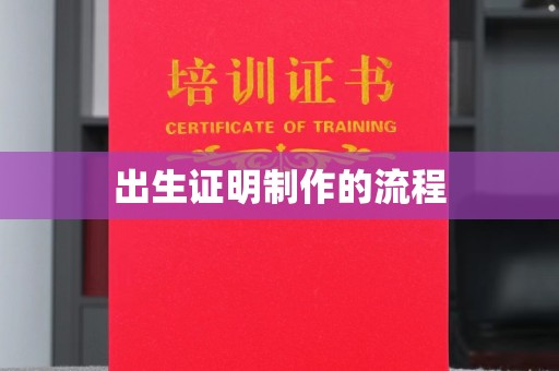 盐埕出生证明制作的流程