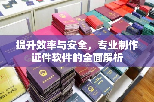 盐埕提升效率与安全，专业制作证件软件的全面解析