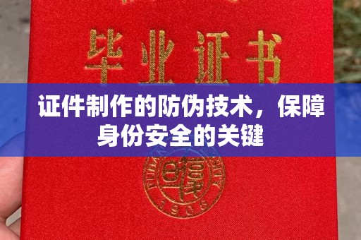 盐埕证件制作的防伪技术，保障身份安全的关键